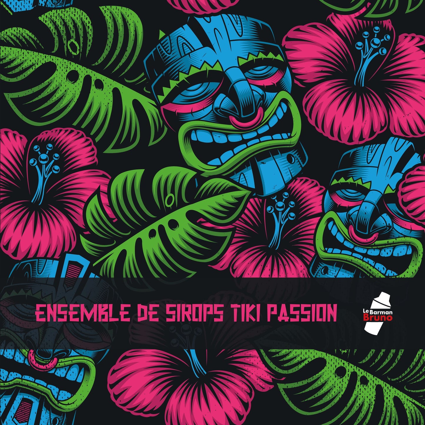 Ensemble de sirops à cocktail Passion Tiki