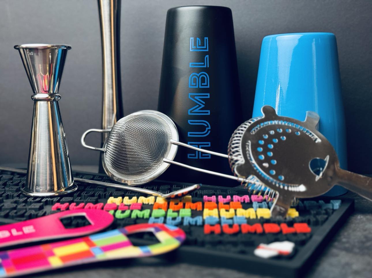 Kit de shaker Ultime Humble avec tapis de bar