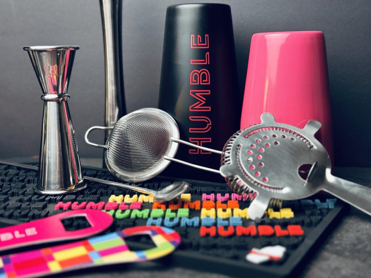 Kit de shaker Ultime Humble avec tapis de bar