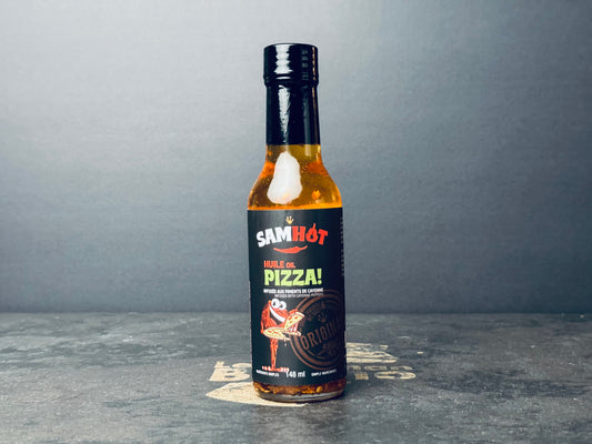 Sauce piquante SAMHOT: Huile à Pizza!